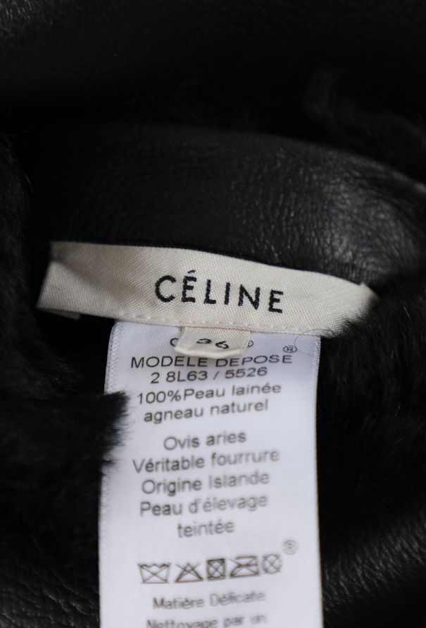 Céline Reversible Lambskin Shearling Coat - 9