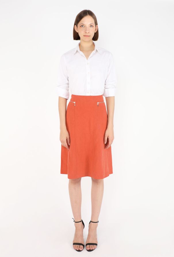 Hermès Zipper Linen Skirt, S/S 2021 - 1