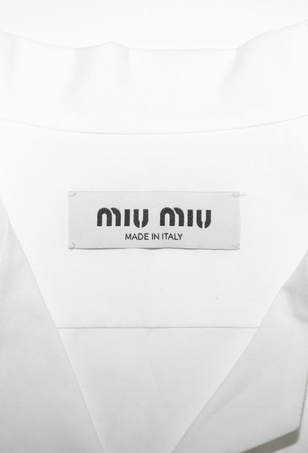 Miu Miu Poplin Pajama Top, F/W 2024 - 7