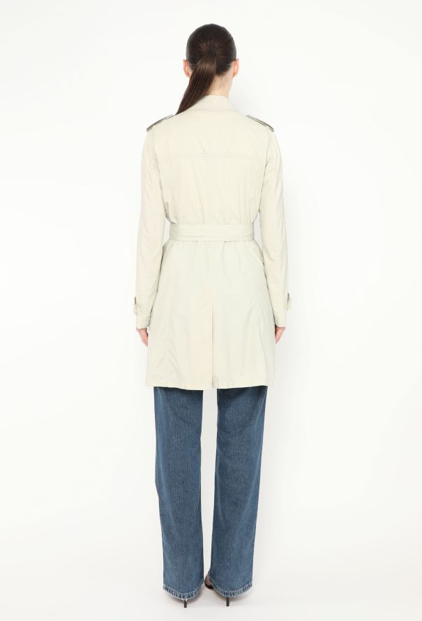 Prada Nylon Belted Trench Coat - 5