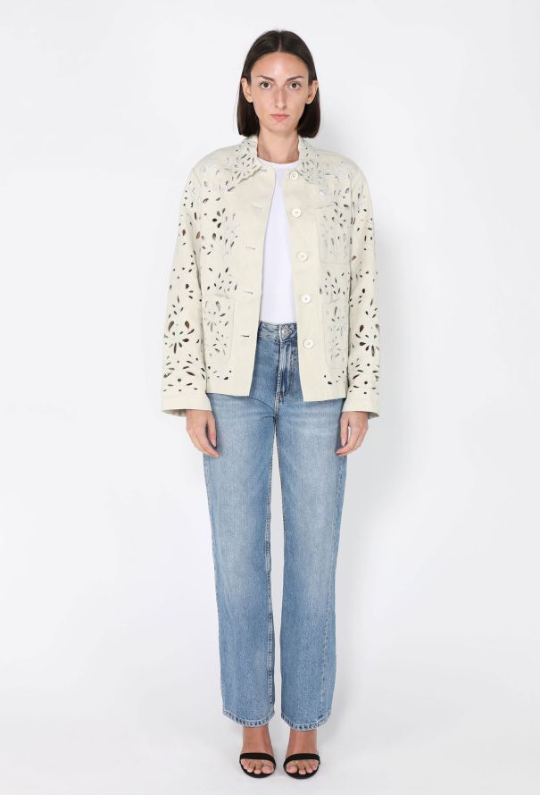 Chloé Broderie Anglaise Jacket, Resort 2022 - 3