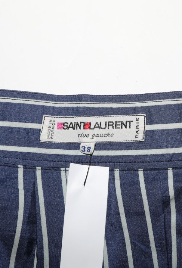 Saint Laurent Striped Cotton Skirt, 1970s - 5