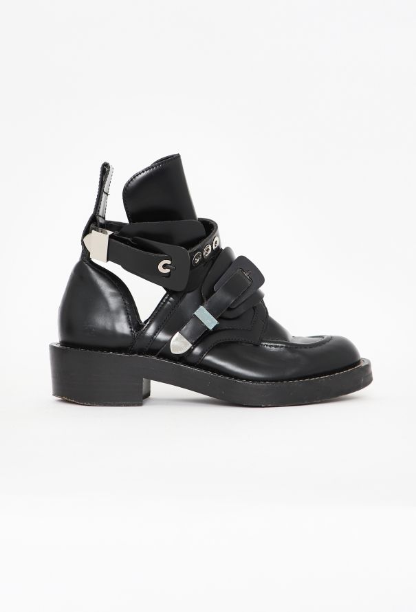 Balenciaga S/S 2011 Cutout Buckle Boots - 1