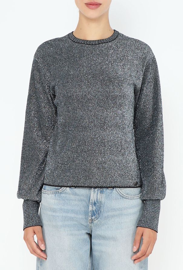 Chanel Iridescent Lamé Knit Pullover - 1