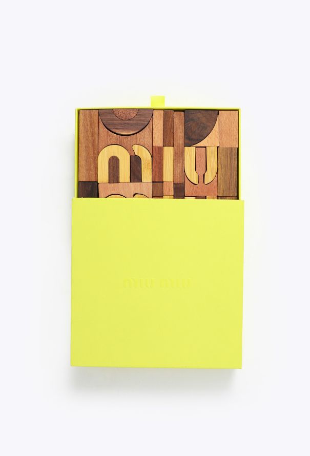 Miu Miu Wooden Block Puzzle Set - 2