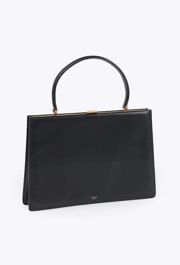 Céline S/S 2017 Black Medium Clasp Bag - 3