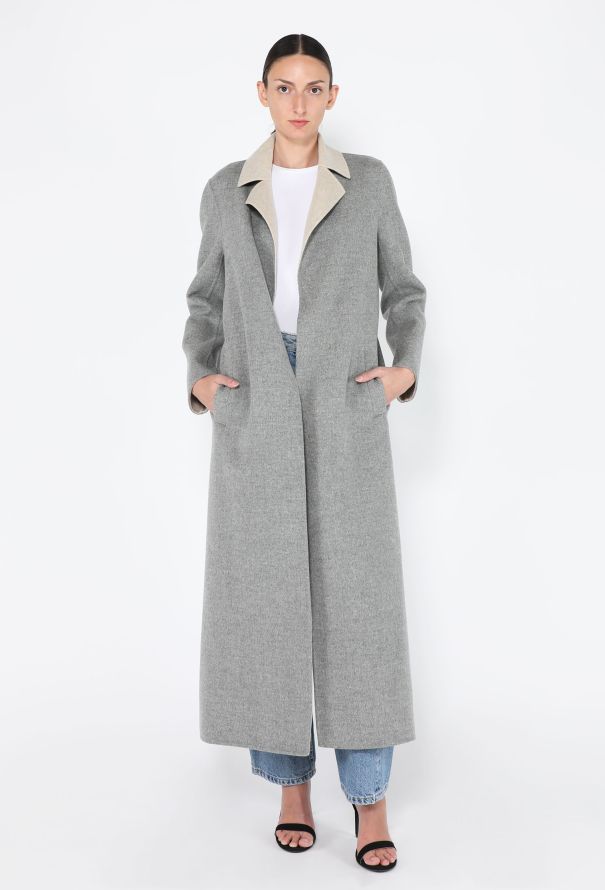 The Row Double-Faced Belted Wool Coat - 4