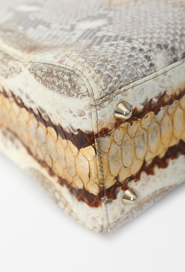 Dior Metallic Python Lady Dior Large Bag - 10