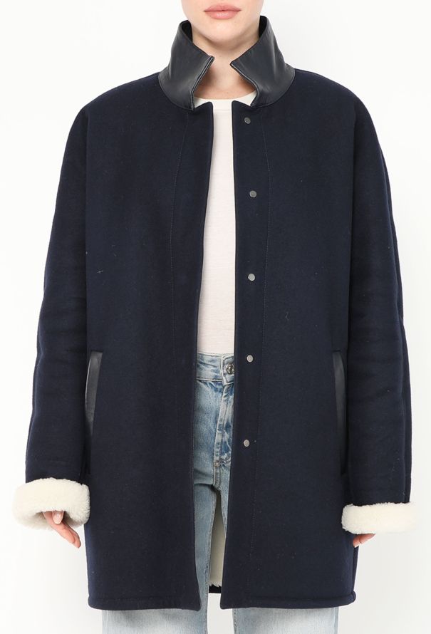 Balenciaga 2013 Shearling-Lined Trim Coat - 4 Balenciaga 2013 Shearling-Lined Trim Coat - 4