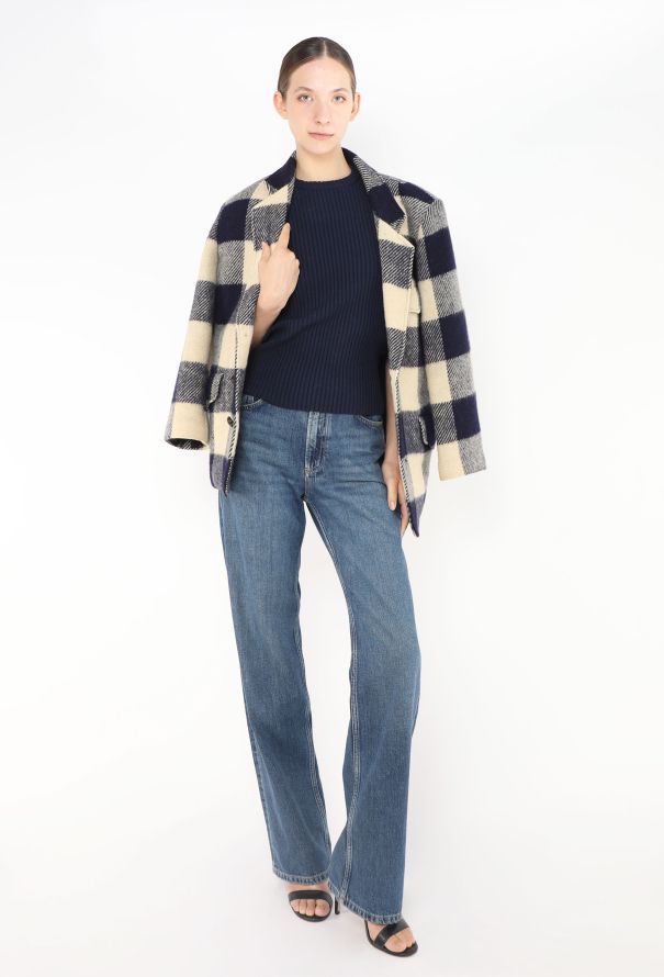 Issey Miyake Vintage Plaid Wool Jacket - 4