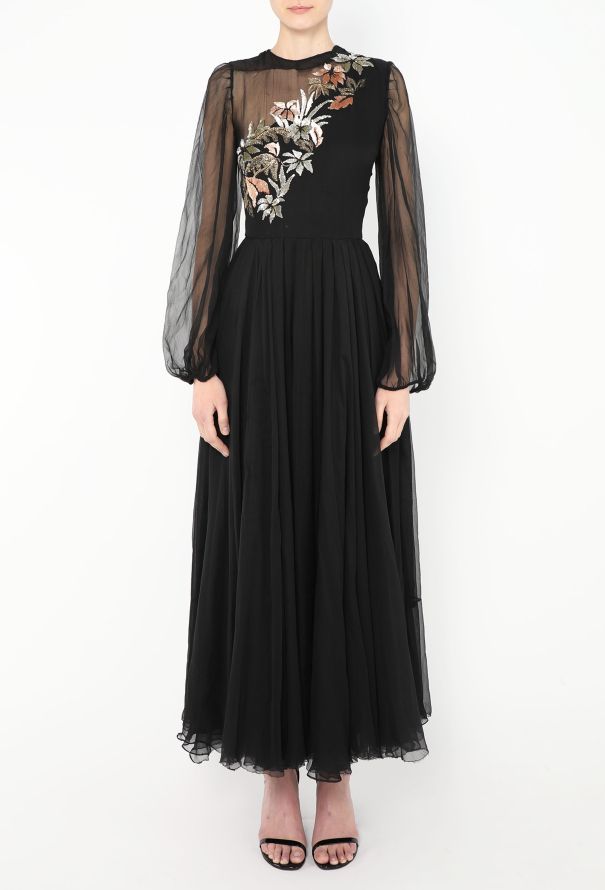 Nina Ricci 1950s Couture Embroidered Gown - 4 Nina Ricci 1950s Couture Embroidered Gown - 4
