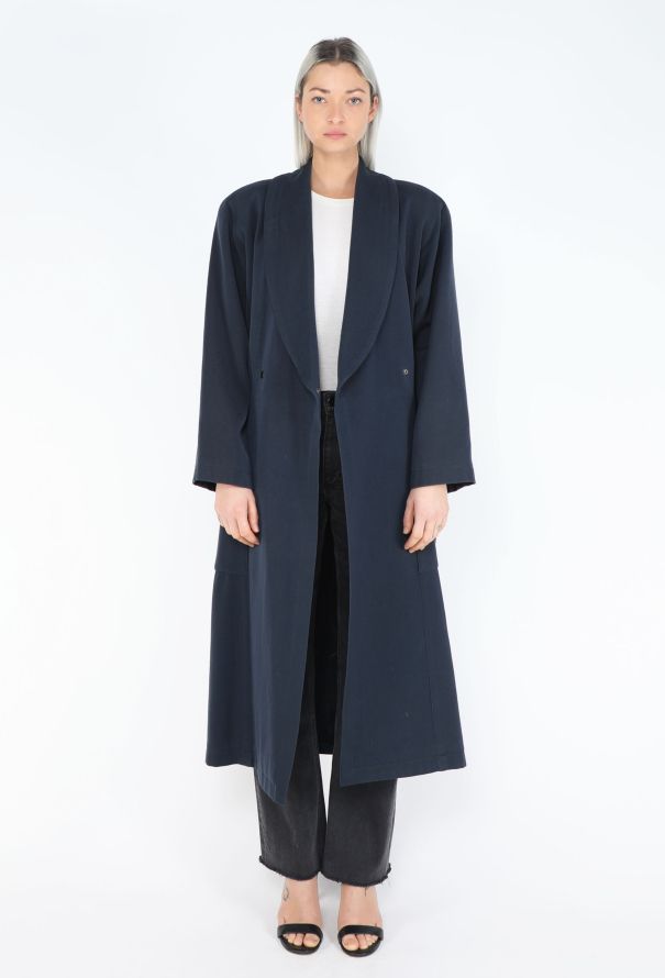 Alaïa F/W 1984 Shawl Belted Coat - 2