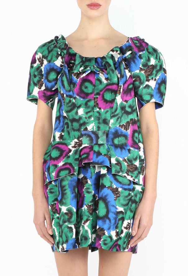 Balenciaga HIGHLY COLLECTOR S/S 2008 Anemone Scuba Dress - 5