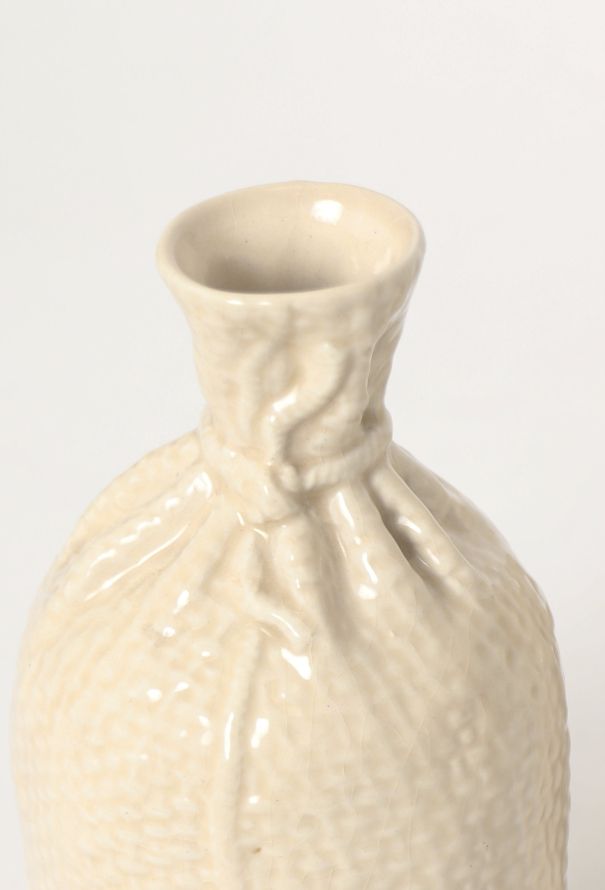 Dior Vintage Ceramic Burlap Vase Set - 3