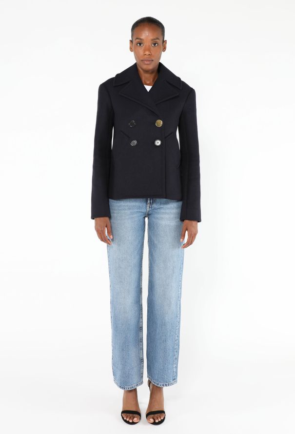 Céline 2013 Double-Breasted Peacoat - 3