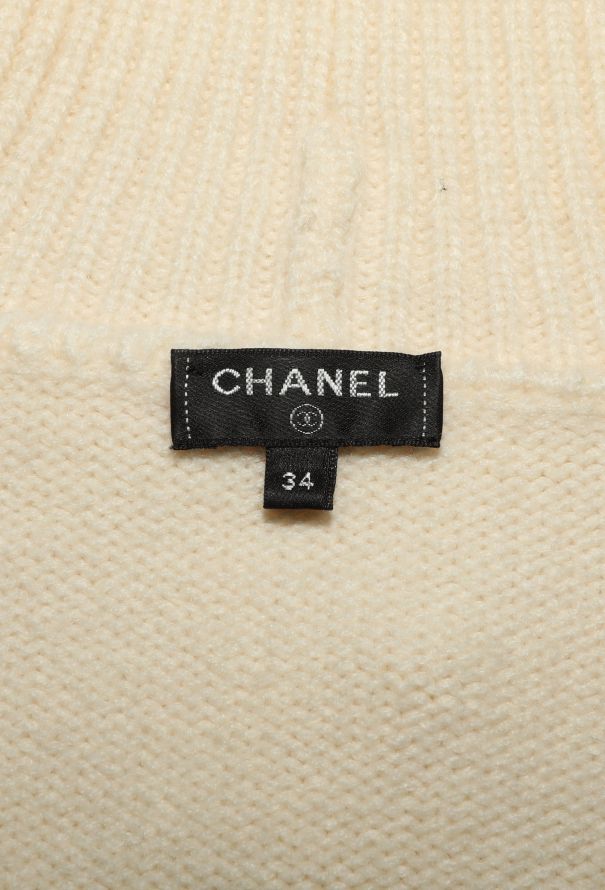 Chanel Thick Cashmere Clover Sweater - 6 Chanel Thick Cashmere Clover Sweater - 6