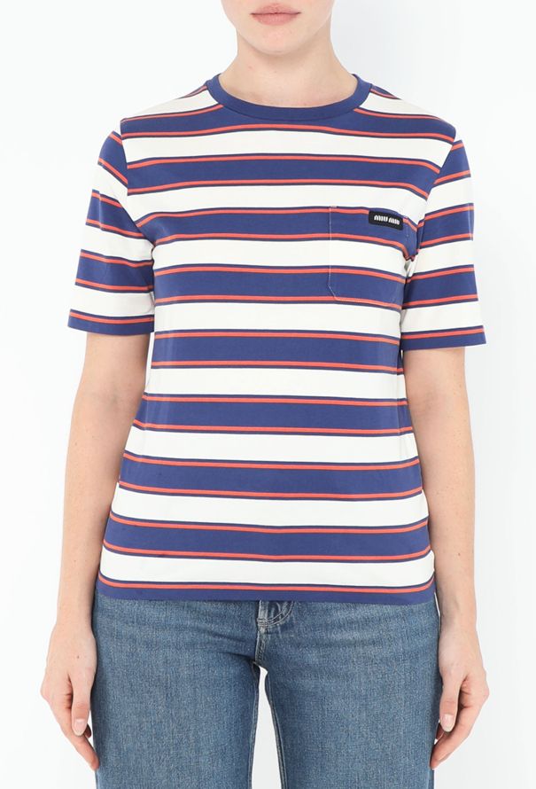 Miu Miu S/S 2024 Striped T-Shirt - 1