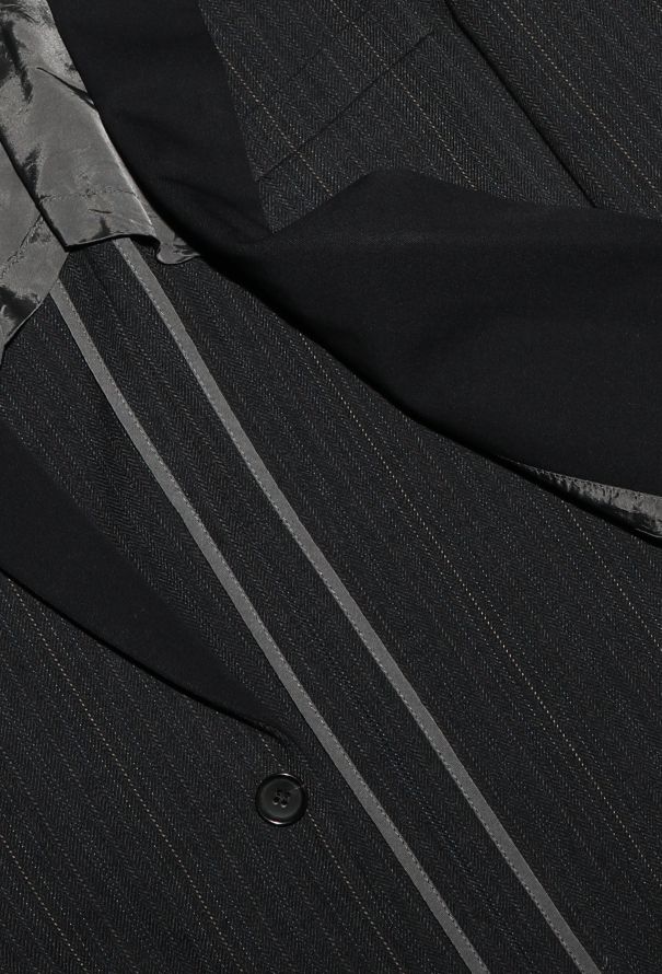 Comme des Garçons Pinstripe Chevron Blazer - 7