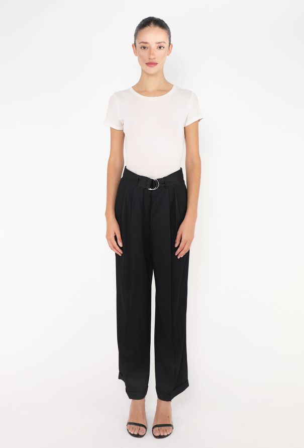 Céline Resort 2014 Belted Crêpe Trousers - 1