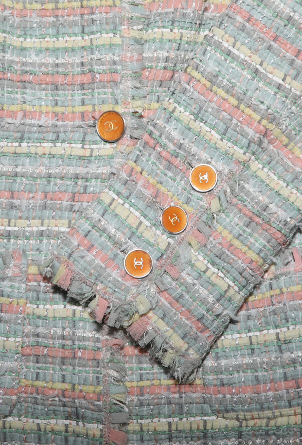 Chanel Spring 2005 Tweed Frayed Blazer - 8