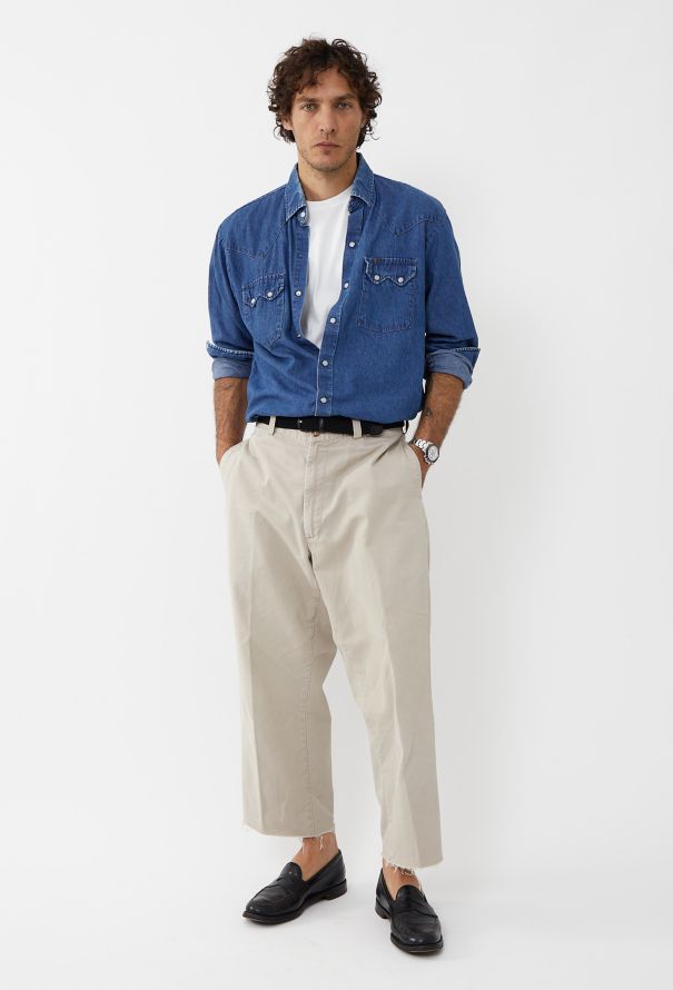 Men's Vintage '80s Sawtooth Pocket Denim Shirt - 1
