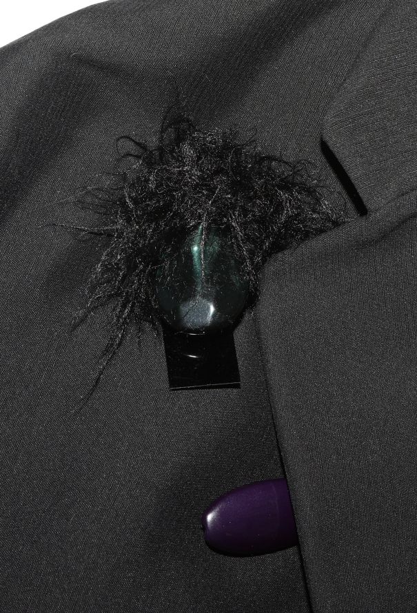 Céline RARE F/W 2014 Appliqué Silk Blazer - 8