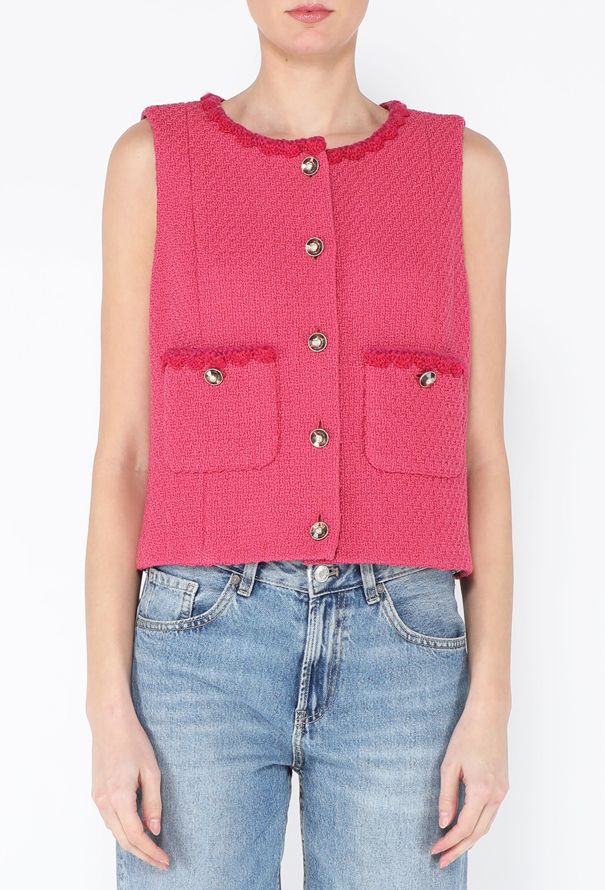 Chanel Pre-Fall 2024 Tweed Braided Trim Vest - 1
