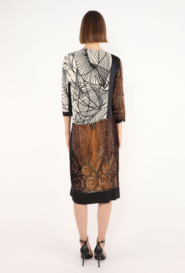 Dries Van Noten Sequin Embroidered Silk Dress - 5