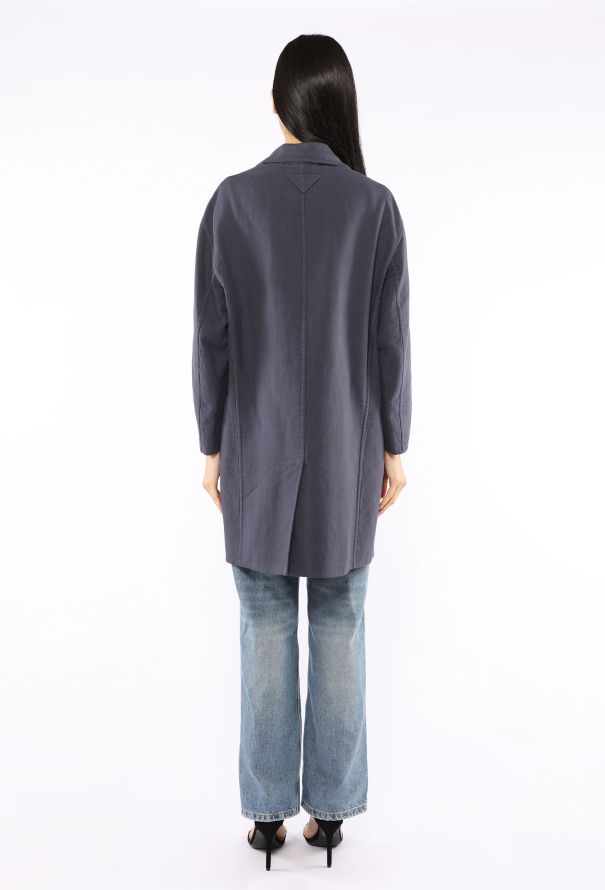 Prada Cotton Single Breasted Coat, 2023 - 6