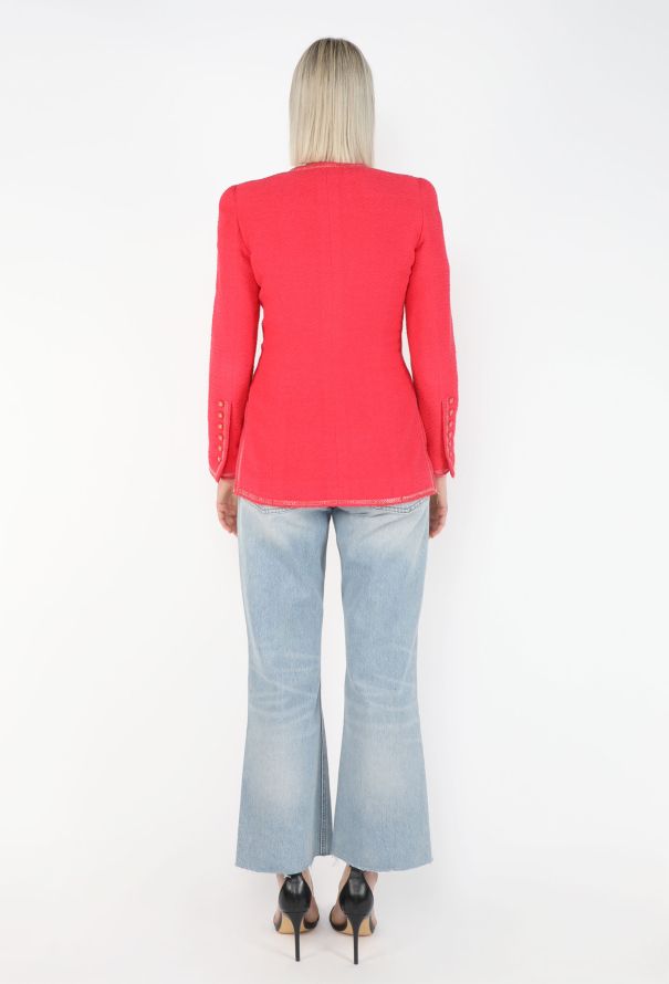 Chanel Collarless Bouclé Tweed Jacket, S/S 1995 - 9