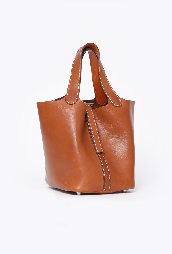 Hermès Rare 2006 Natural Barenia Picotin 18 - 2