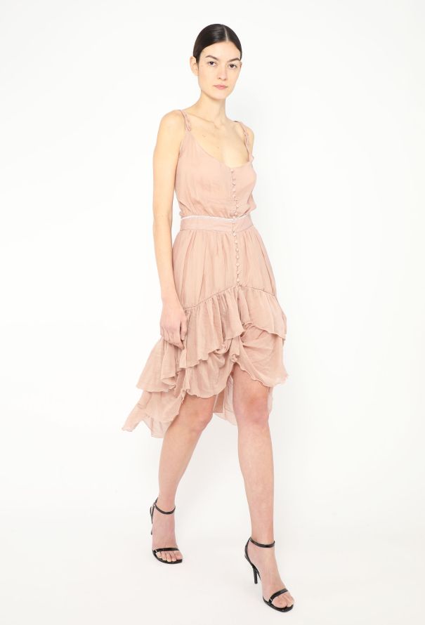 Stella McCartney S/S 2005 Chiffon Volant Dress - 1