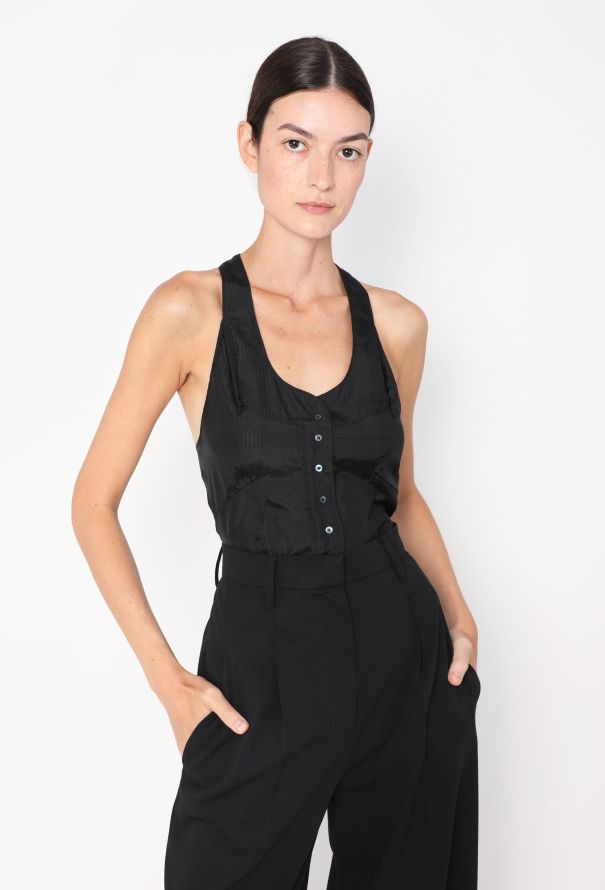 Balenciaga 2002 Silk Racerback Tank - 4 Balenciaga 2002 Silk Racerback Tank - 4