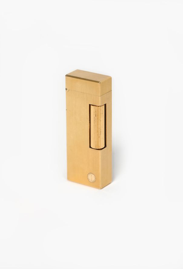 Vintage Objects & Decor Dunhill '80s Gold Plated Brushed Lighter - 4