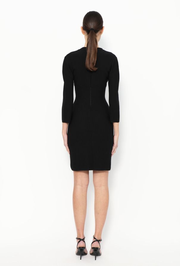 Alaïa Classic Ribbed Bodycon Dress - 4