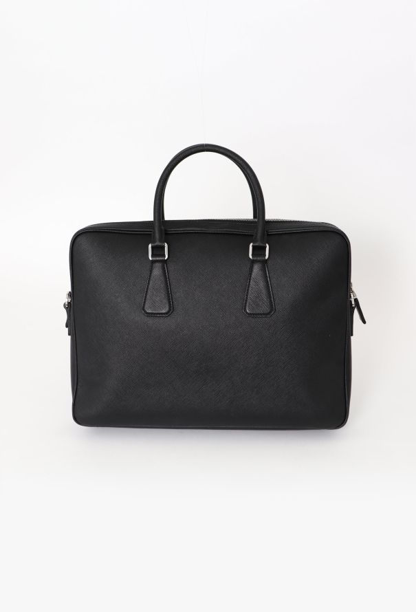 Prada Black Saffiano Briefcase - 4 Prada Black Saffiano Briefcase - 4