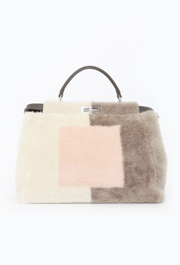 Fendi Large Shearling Peekaboo Bag - 1