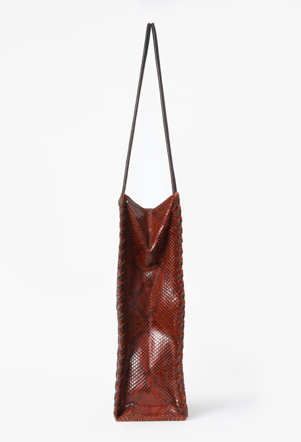Saint Laurent Vintage Python Tote Bag - 3