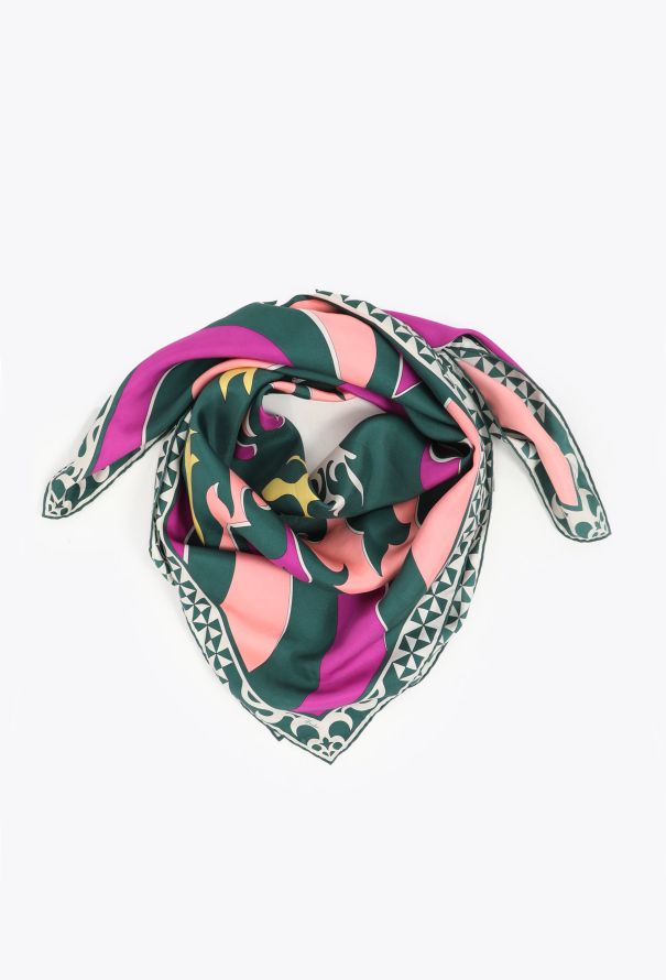 Emilio Pucci Abstract Print Silk Scarf - 1