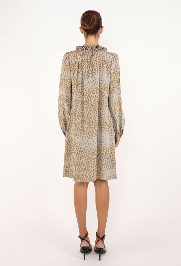 Chloé Ruffled Silk Smock Dress - 4