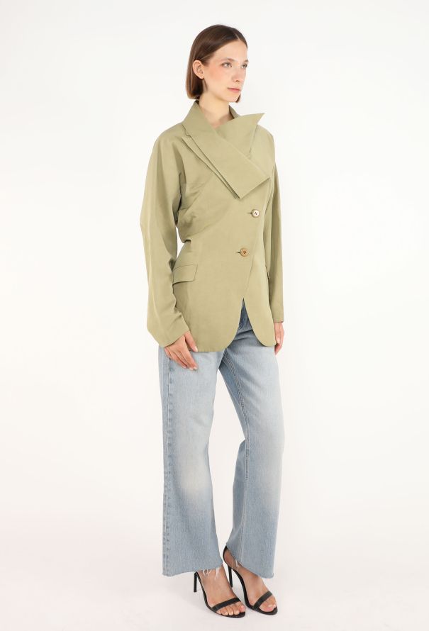 Issey Miyake Cropped Trench Jacket, Early 2000s - 3