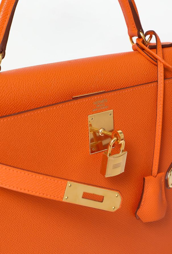 Hermès Orange H Epsom Kelly Sellier 32 - 17 Hermès Orange H Epsom Kelly Sellier 32 - 17