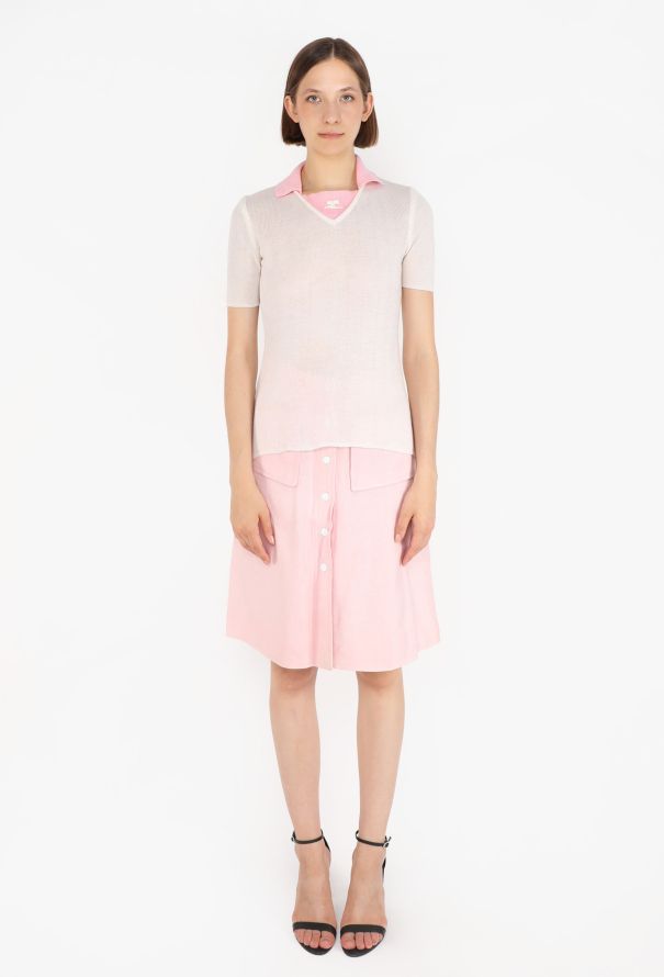 Courrèges Bicolor Mod Skirt Ensemble, 1960s - 4