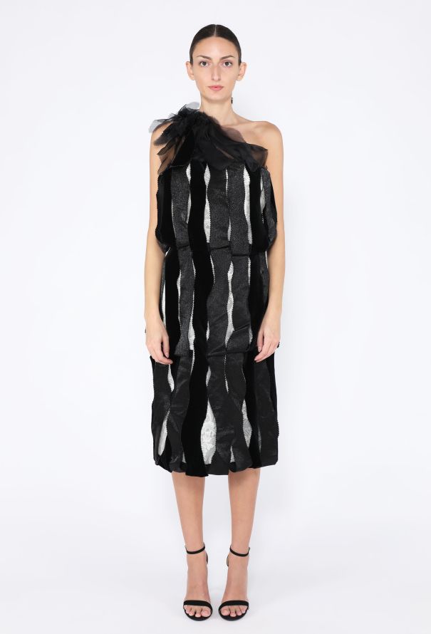 Rodarte F/W 2007 Ribbon Pleated Dress - 4