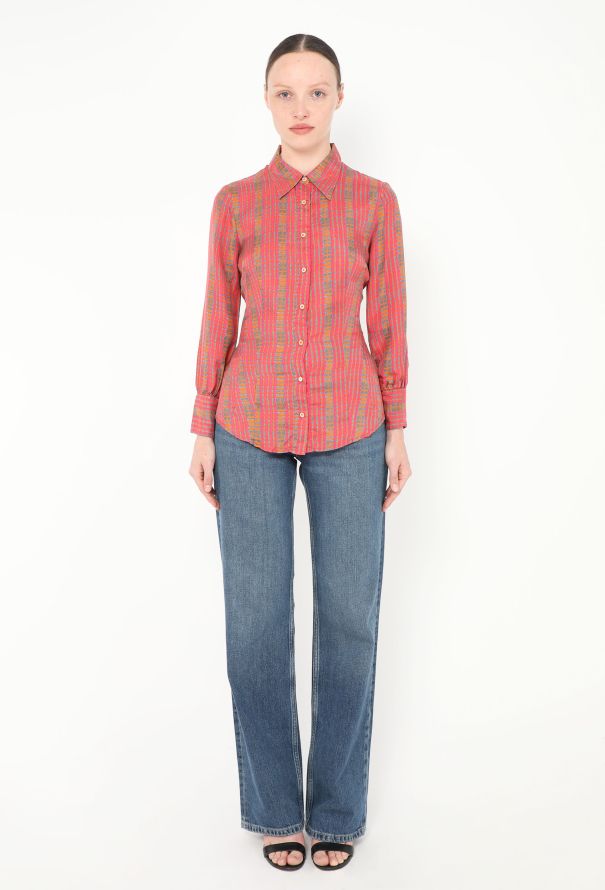 Prada Geometric Printed Silk Shirt - 3