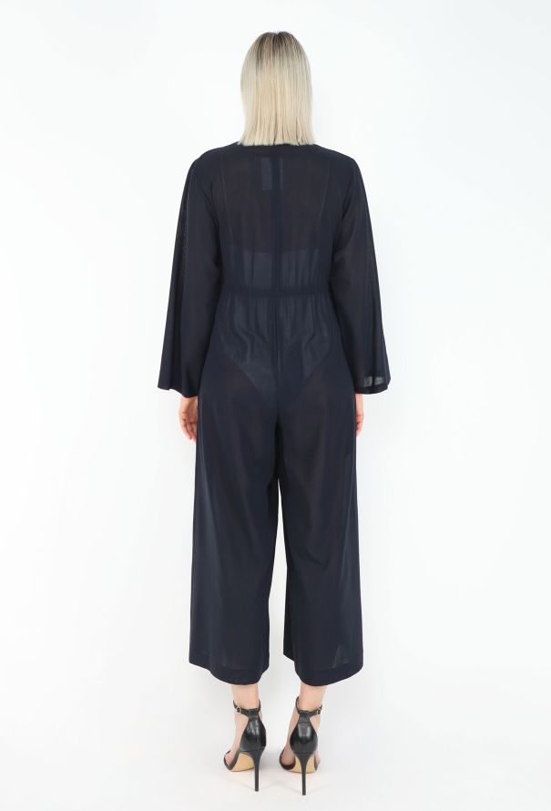 Yohji Yamamoto Late '80s Trompe l'Œil Silk Jumpsuit - 4