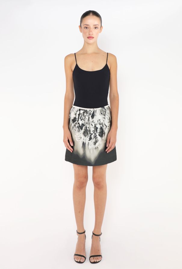 Prada S/S 2010 Graphic Silk Skirt - 1
