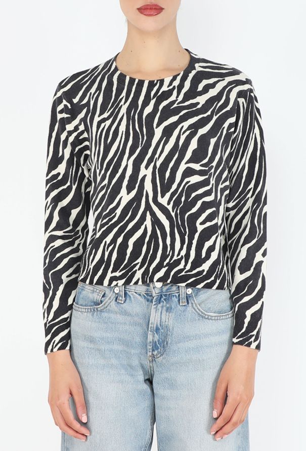 Céline Tiger Print Knit Top - 1