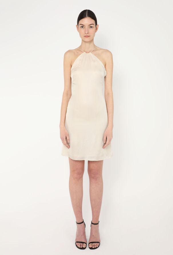 Valentino '90s Ruched Crêpe Halter Dress - 4 Valentino '90s Ruched Crêpe Halter Dress - 4
