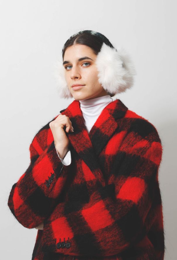 F W 2018 Plaid Oversized Coat